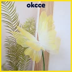 OKCCE Borboleta Falsa , Gaze Gigante Artificial Ao Ar Livre , Adereços De Fotografia De Fio De Seda