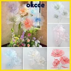 OKCCE Grande Flor De Simulação , Falsa Oca De 40/50cm , Gaze Pendurada Grandes Flores Artificiais Casamento