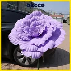 OKCCE PE Peônia Artificial , Adereços Fotográficos Simulação Gigante Flor De , Exibição De Janela Flores Falsas