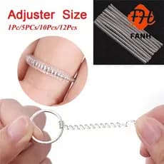 FANHUI 1Pc/5Pcs/10Pcs/12Pcs Ajustador De Tamanho De Anel Peças Úteis De Joias Redutor De Aperto Invisível