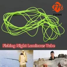 Mangueira De Pesca Luminosa FANHUI , Tubo Luminoso Noturno Verde Brilhante Para Linha De Gancho , 0.8/1/1.5/2 Mm