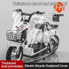 Capa Para Motocicleta FANHUI , Universal À Prova D'água Com Proteção Solar Transparente Veículo Elétrico