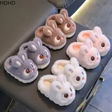Chinelos De Inverno HDHD , Antiderrapantes De Algodão De Coelho De Olhos Grandes , Sapatos Quentes Confortáveis E Macios