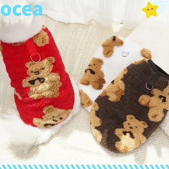 Colete Para Cachorro OCEA , Suéter XS-9XL Roupas Cachorros De Inverno , De Lã Quente Animais De Estimação Pitbull