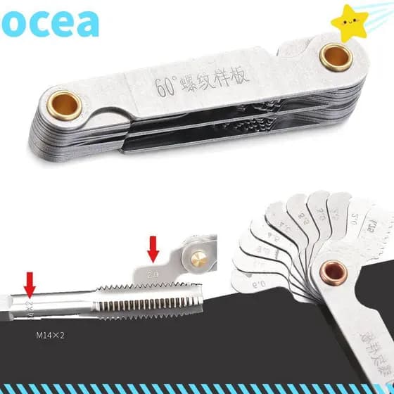OCEA Rosca Plug Calibre Torno Ferramentas De Combinação Métrica Polegada 55/60 Graus Engrenagem Medidores De Dente