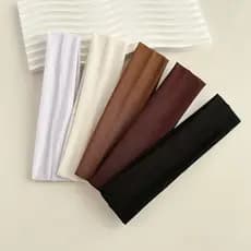 Kit 5 Faixa De Cabelo Headband Elástico Tiara Esportes Ginástica Academia Esportiva Testeira