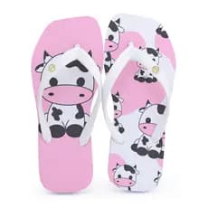 Chinelo infantil feminino Personagens Chinelo de Dedo Macio leve Desenhado.