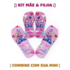 Kit Chinelo Mãe e Filha Combine com Sua Mini Oferta Imperdível