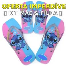 Kit Mãe e Filha Chinelo Combinando Presente Especial Confortável