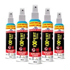 Kit 5 Repelentes De Insetos DEET Spray Expert Total 10h 200ml