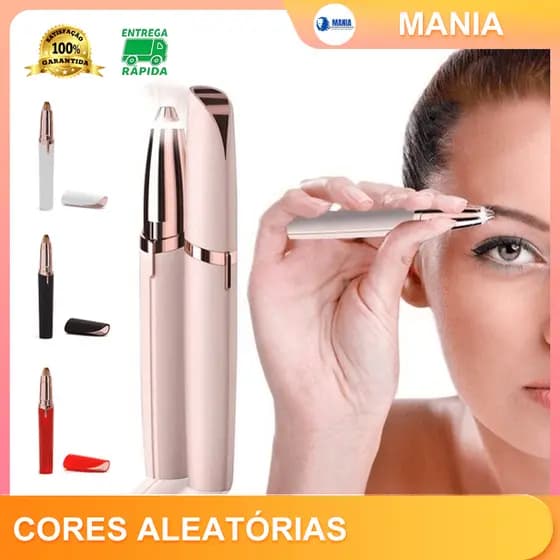 Depilador de Sombrancelha Buço Nariz Orelha Rosto Facial Elétrico Tira Pelos USB Recarregável Profissional Portátil