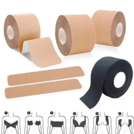 Kit 2/3 Sutiã Rolo Adesivo Levanta Peito Seio Fita Invisível