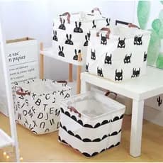 Cesto Multiuso Organizador Dobrável/Roupas/Brinquedo/ Tecido 32 x 32