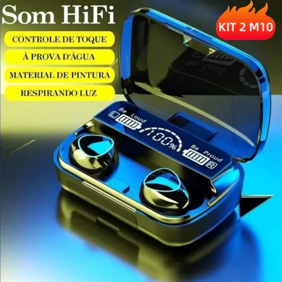Fone M10 Fone De Ouvido Bluetooth Sem Fio M10 F9 AIR31 Sem Fio Tws Estéreo Power Bank Bluetooth V5.0