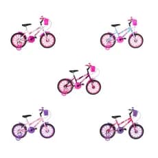 Bicicleta Aro 16 Ultra Bikes Kids Feminina Menina Criança Pré Montada Com Rodinha de Treinamento