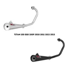 Escapamento Super Adventure Ml Competition Curto Moto Honda Titan 150 Esd 2009 a 2013 Esportivo