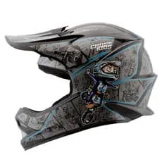 Capacete Para Motocross Infantil Pro Tork Cartoon Racing Menino Criança Kids Menino Menina