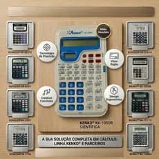 Calculadora Eletronica Konquer 12 Digitos Tecla Macia Facil Leitura
