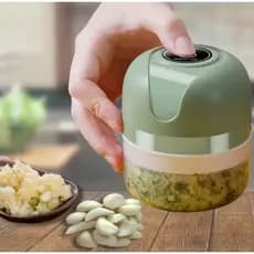 Mini Processador de Alimentos Elétrico USB – Triturador de Alho, Cebola, Temperos e Vegetais