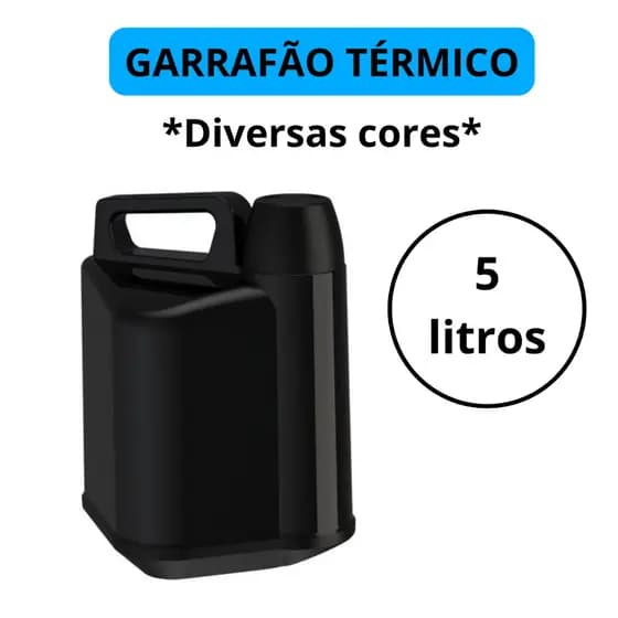 botijão garrafa térmica 5 litros Turim