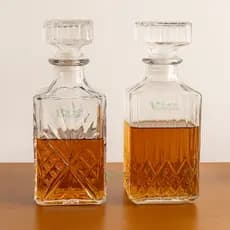 Garrafa Requintada Lyor Whisky Whiskey 900ml 0,9L Luxo Bar Mesa Posta Sortida Transparente Detalhada Diamond