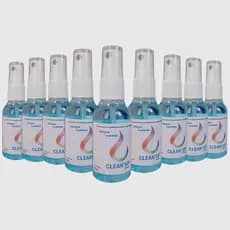 Kit Com 10 Limpa Lentes Clean`up de 50ml  Para Óculos Celular Computador Tablet