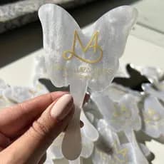 Espelho de bolsa KIT COM 10 mini borboleta personalizado acrílico cliente mimo