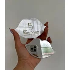 Espelho de bolsa KIT COM 10 formato MINI BOCA SEM CABO personalizado acrilico mimo beleza