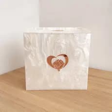 Caixa coletora perfuro cortante descarpack 7 litros personalizada em acrílico madreperola estética biomedicina clínica