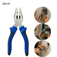 Alicate Universal 8 Polegadas Profissional Eletricista Aço Carbono Cabo Isolado Luatek LWJ-121A