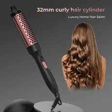 Escova de Cabelo Elétrica Alisadora Bivolt com Aquecimento Rápido Anti Frizz e Íon Negativo