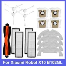 (Modelo compatível) Peças De Aspirador De Pó Robô Xiaomi X10 Escova Lateral Principal Filtro Hepa Mop Pano Saco