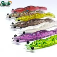 Camarão Artificil Pesca / 7cm é 8cm / kit 10 unidades