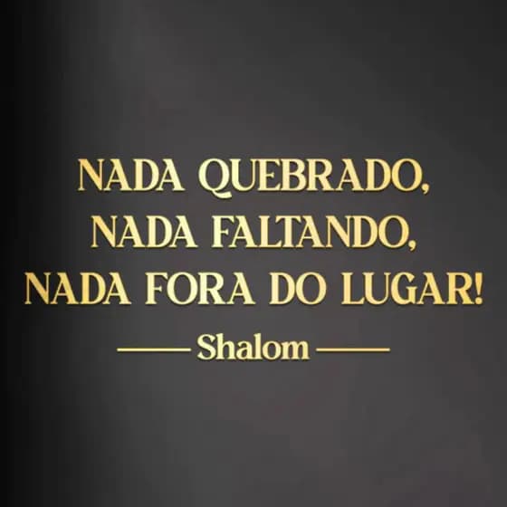 Frase Decorativa Nada Faltando Nada Quebrado Nada Fora do Lugar Acrílico Espelhado Quadro Parede