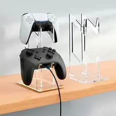 Suporte Gamer Universal em Acrílico para Controles de Jogos PS2/PS3/PS4/PS5/XBOX/Switch Fone Headset