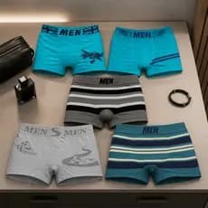 Cuecas Boxer Infantil Kit 5 ou 10 Peças Masculina Microfibra Menino Juvenil 2 a 16 Anos Sem Costura Lateral