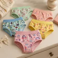Calcinha Infantil Criança Kit com 5 ou 10 Peças Para Menina bebê Forro 100% Algodão