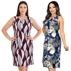 Vestido Regata Feminino Malha Fria Malha Fria Senhora Soltinho Elegante
