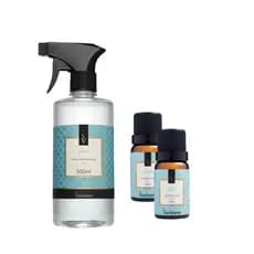 Via Aroma Agua perfumada Classica Baby 500ml + essência baby 10ml