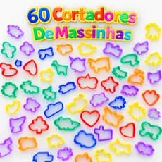 60 Cortador Molde Forminha p/ Massinha de Modelar Kit Festa Lembrancinha