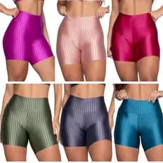 Kit 6 Shorts Legging 3d Fitness Ideal Para Academia