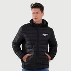 Jaqueta Bobojaco Impermeável Masculino com Bolsos e Capuz Estampa Los Angeles