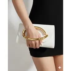 Bolsa Feminina Transversal Bolsa de Mão Casamento Clutch Alça Removivel