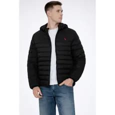 Jaqueta Bobojaco Impermeável Puffer Masculino Com Bolsos e Capuz
