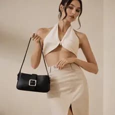 Bolsa Feminina de Ombro Elegante Minimalista e Sofisticada