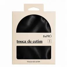 Touca de Cetim Preta - ThePró Beauty