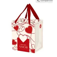 Sacola de Papel P - Aqui Tem Amor