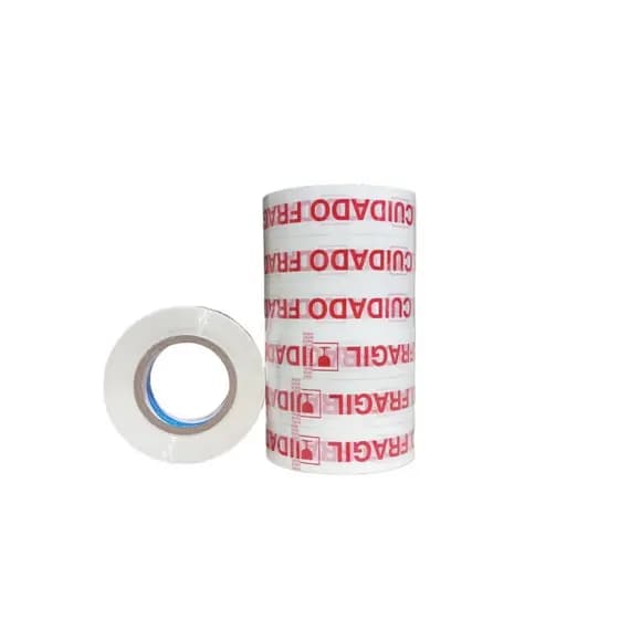 Kit 3 Fitas Cuidado Frágil Adesivas Durex Larga 500m Grande Embalar Caixas e Encomendas