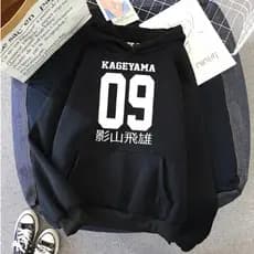 Blusa Moletom Canguru Unissex Frio Inverno Anime Haikyuu Kageyama Tobio