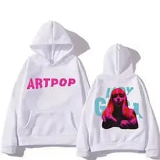 Blusa Moletom Canguru Unissex Inverno Cantora Pop Turnê Lady gaga